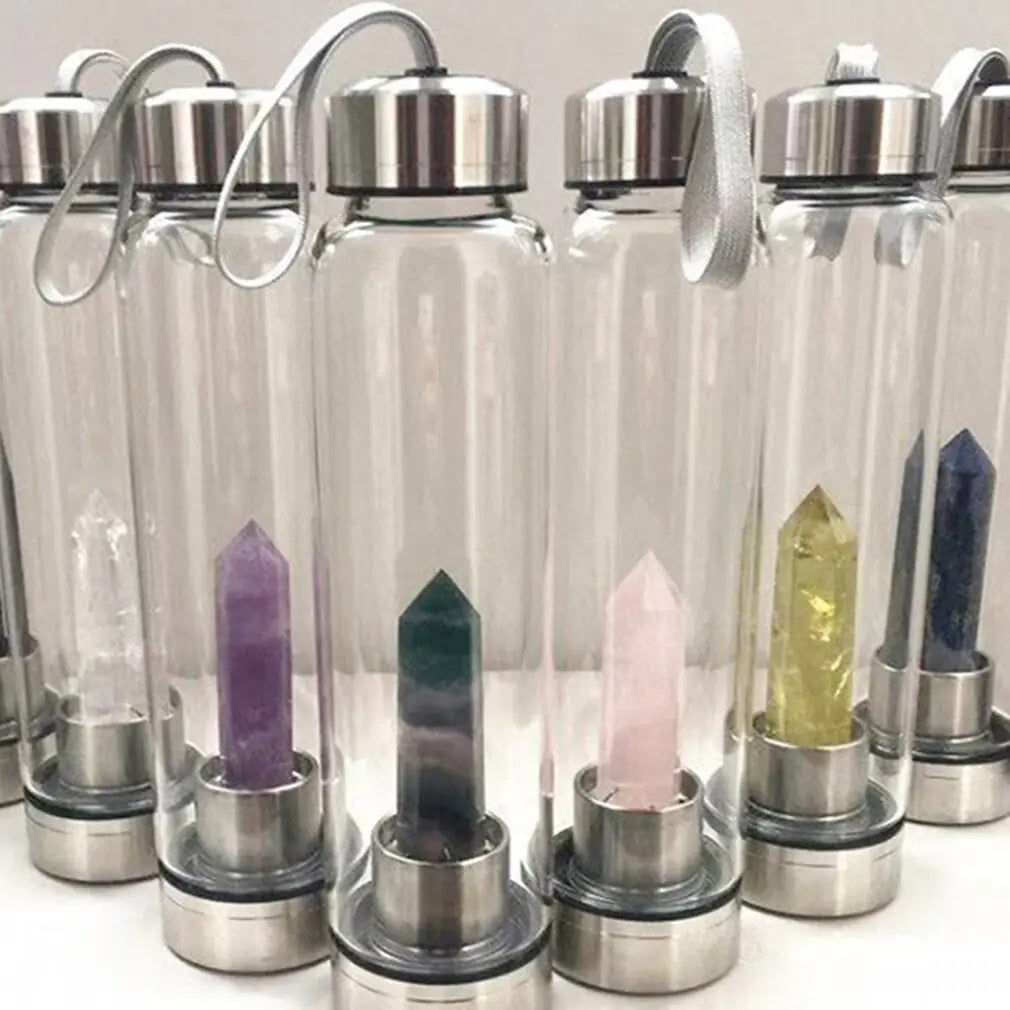 Natural Crystal Stone Water Bottle